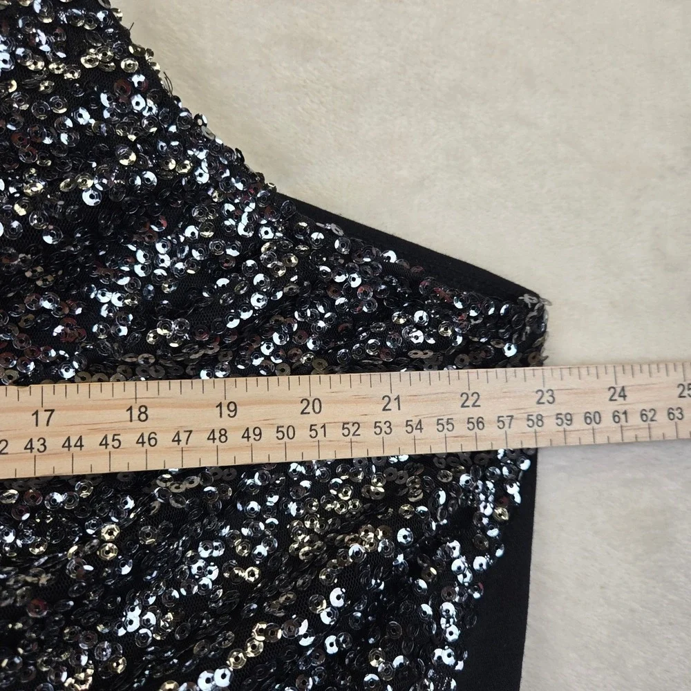 NWT Lane Bryant Black‎ Sequin Cowl Neck Camisole Top Women Size 28 Glam NYE Y2K - Picture 5 of 6